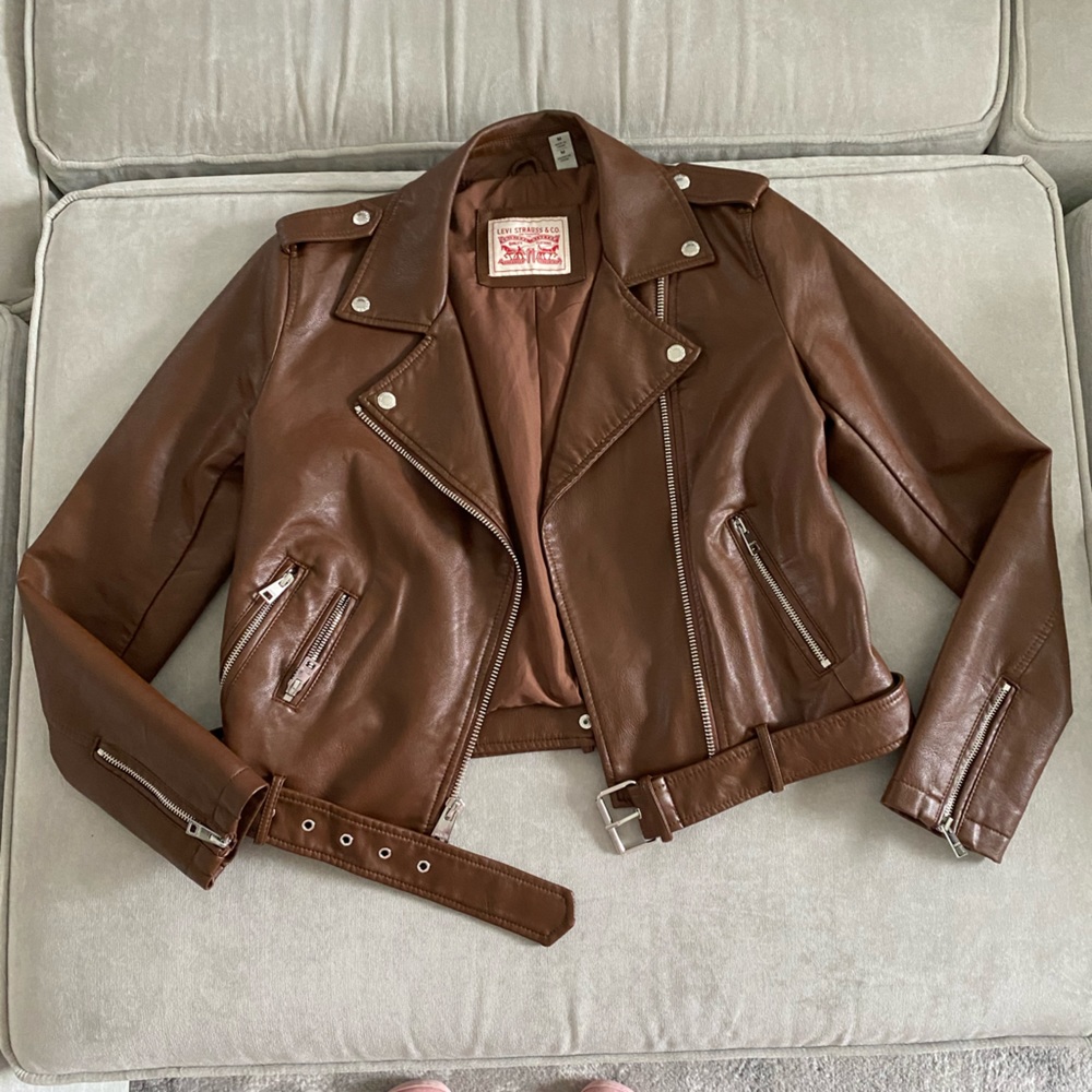 LEVIS MOTO JACKET FAUX LEATHER